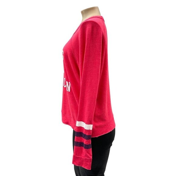 Sundry Young USA American Long Sleeve Red Pullover Sweatshirt Top Women Size 2 - Picture 9 of 10